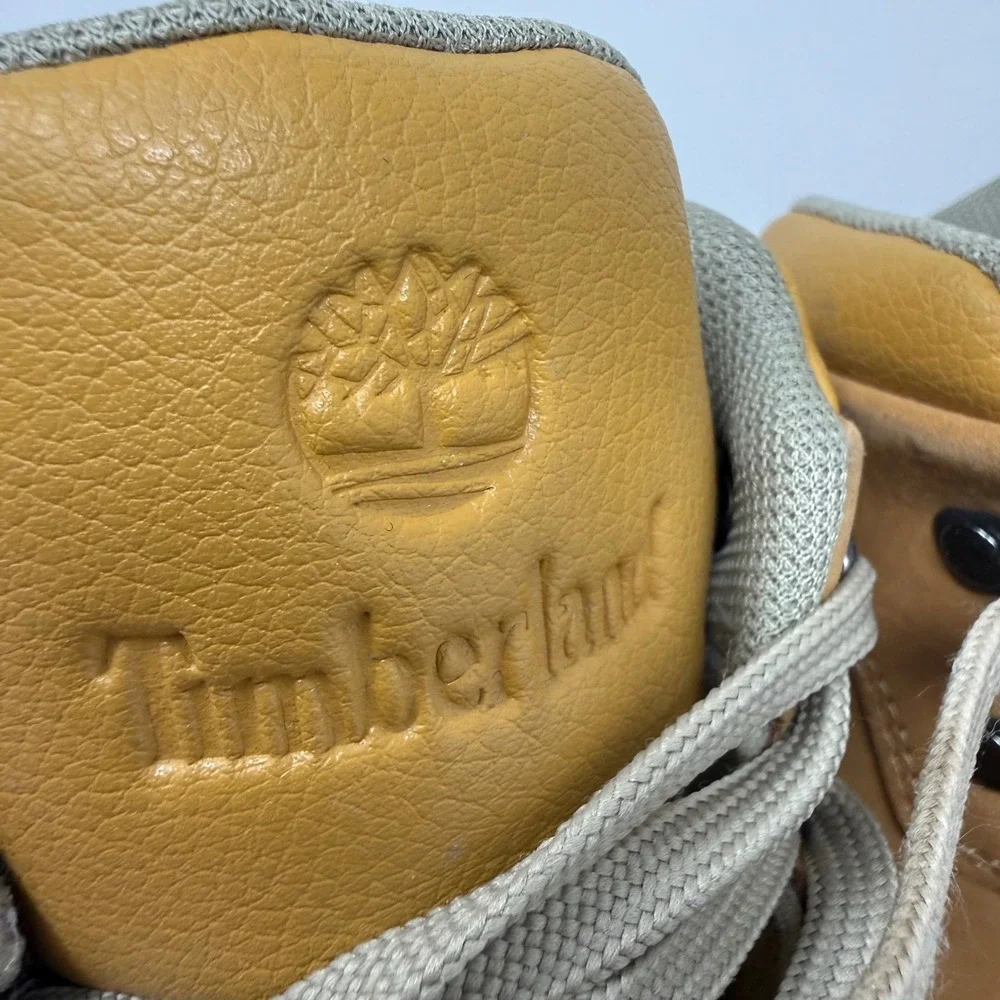 Timberland Boys Euro Hiker Shell Toe Boots Wheat Black A1LVW Size 5Y